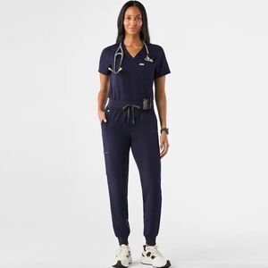 Figs Zamora Jogger Scrub Pants, Color Navy Size XS